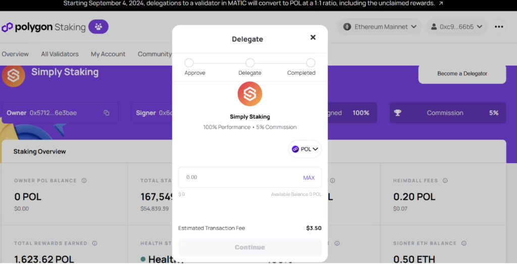 Choose Your Validator - hopefully Simply Staking