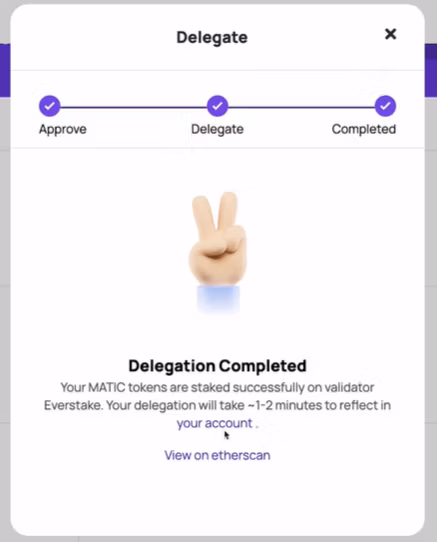 POL Staking Complete!