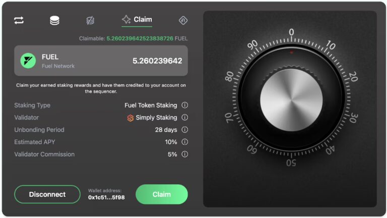 Claim FUEL rewards