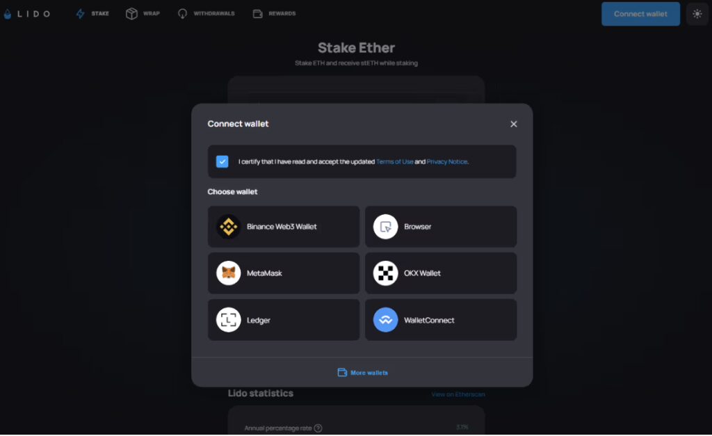 Connect ETH Wallet