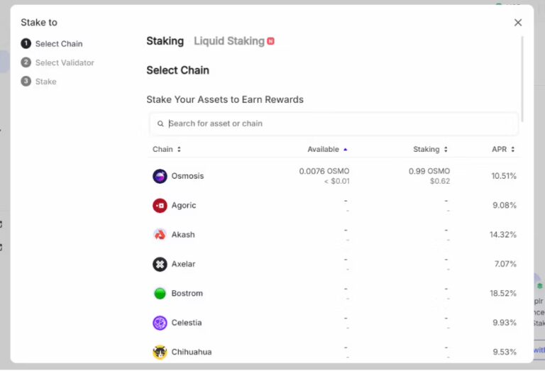 Stake REGEN on Kelpr Wallet