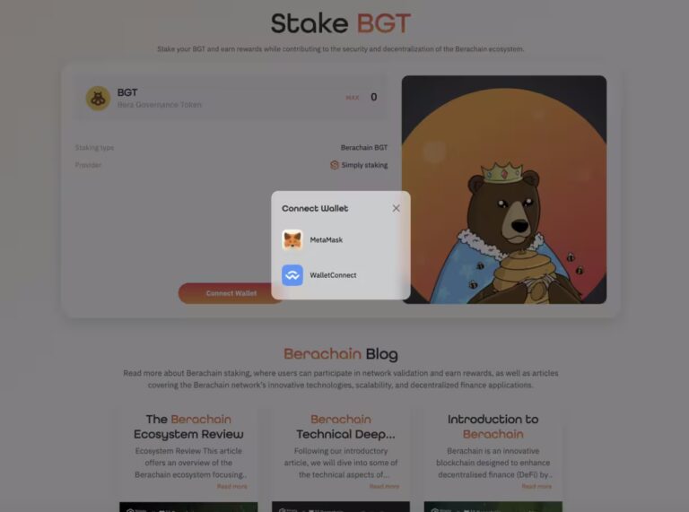 Berachain $BGT Staking Guide 3 Connect Berachain Wallet
