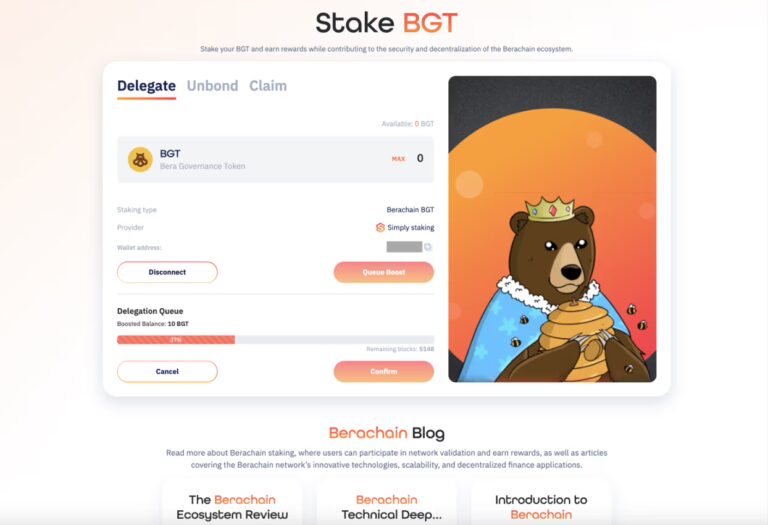 Berachain $BGT Staking Guide 7 monitor Bera Staking Queue