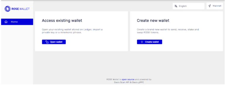 Oasis Staking Guide 4 ROSE Wallet